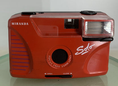 Miranda Solo Compact Camera 35mm Point And Shoot Red Film CAMERA TESTED - 7271
