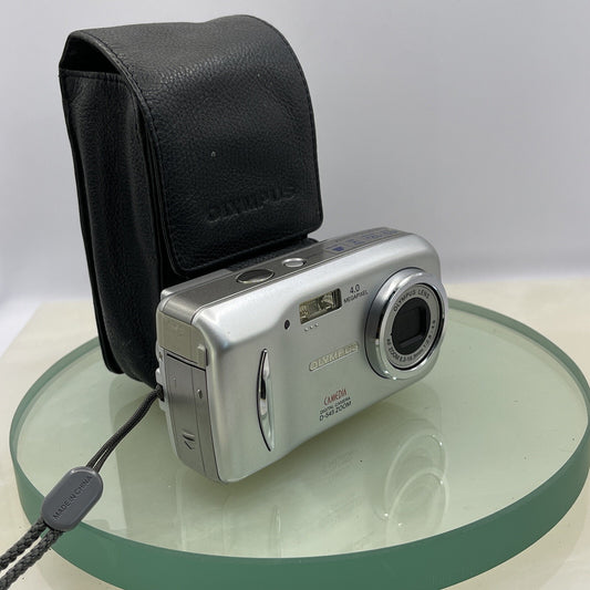 Olympus Camedia D-545 Zoom 4.0MP Compact Digital Camera Silver Fully Working#3020
