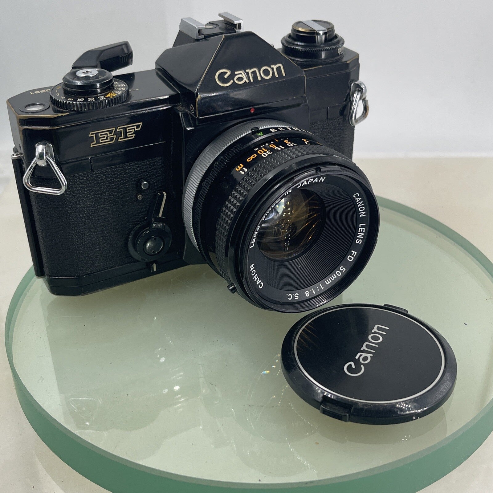 Canon EF SLR Film Camera with 50mm f1.8 lens S.C TESTED WORKS AS IT SHOULD  #4720