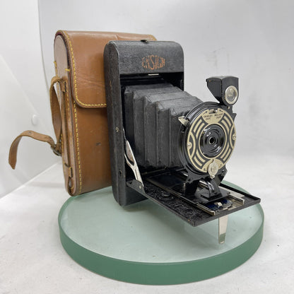 Art-Deco Houghton Butcher Ensign Pocket 20 folding camera - made in England  1080