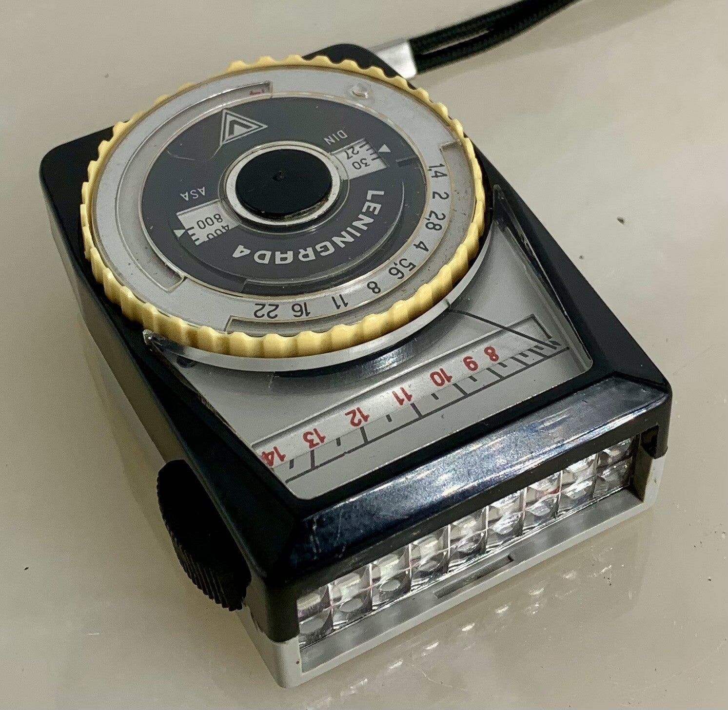 Leningrad 4 Exposure Light Meter + Case & Opal Panel For Vintage Camera - 5572