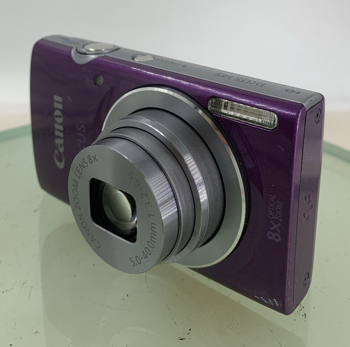 Canon IXUS 145 Digital Camera PURPLE + CHARGER + WIRE + 2GB CARD TESTED - 6582