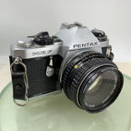 Pentax ME F35mm SLR Film camera + Pentax-M  50mm f2 LENS 35mm   - TESTED  7230