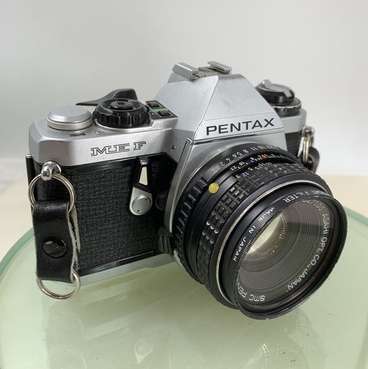 Pentax ME F35mm SLR Film camera + Pentax-M  50mm f2 LENS 35mm   - TESTED  7230