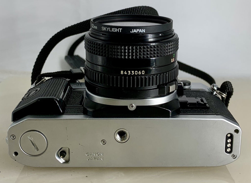 Canon AE-1 Program 35mm SLR Film Manual Camera + Canon 50mm F/1.8 FD Lens # 3048