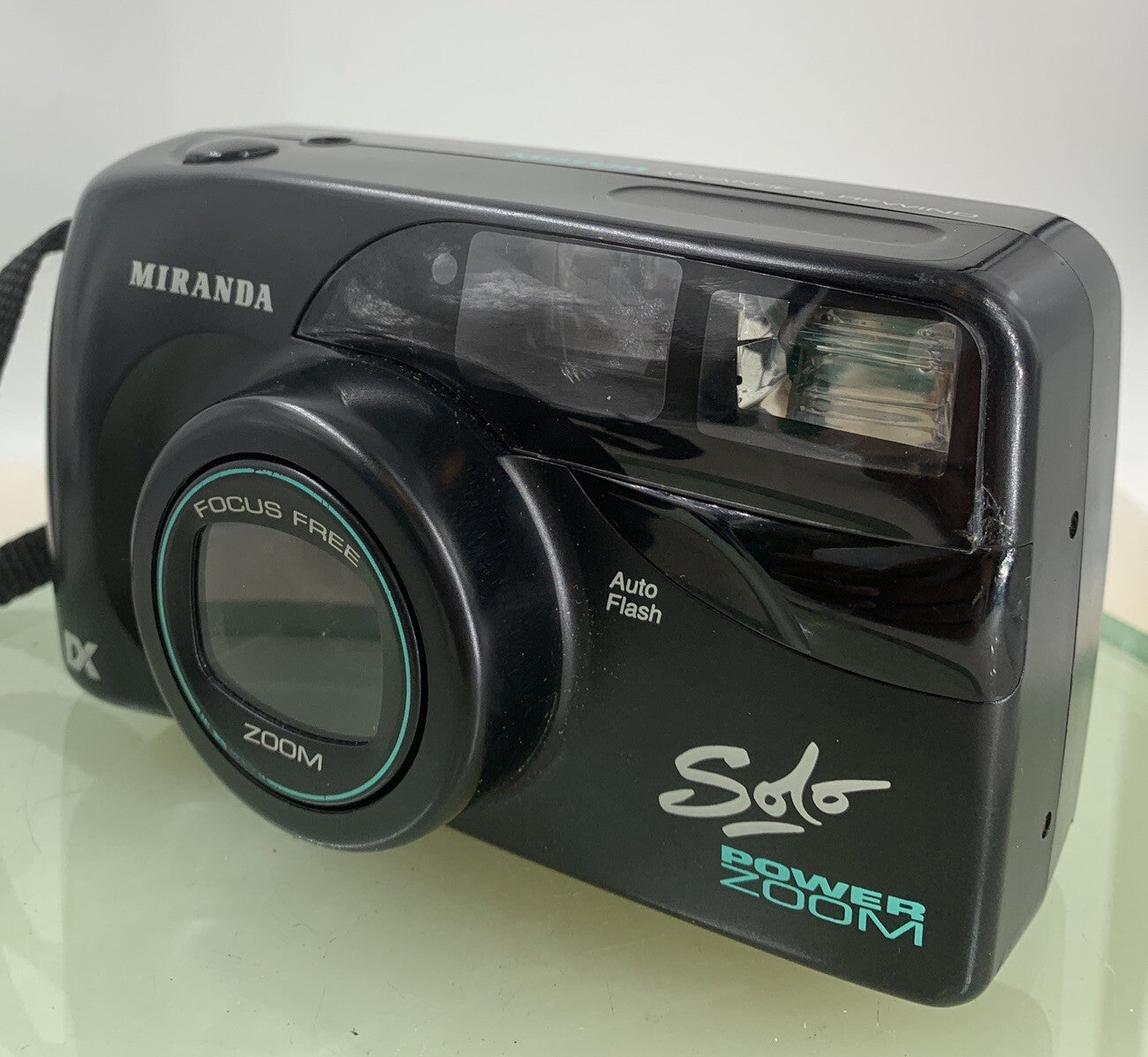 Vintage Miranda Solo Power Zoom 35mm Film Camera Black with Case - TESTED - 9762