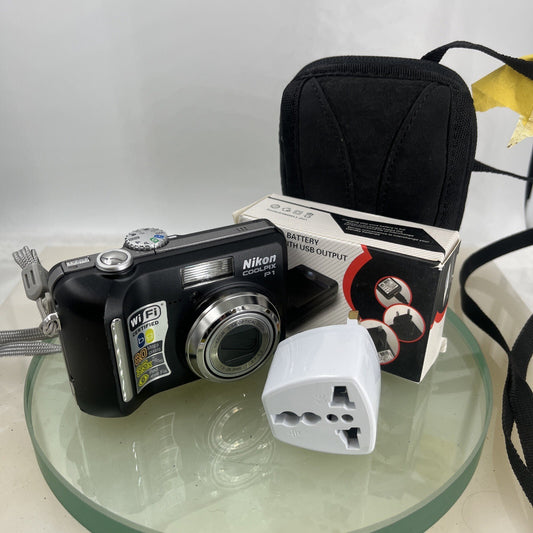 Nikon Coolpix P1- 8 megapixel 3.5 x Zoom, Digital Camera Good Condition test#4430