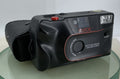 Olympus Quick Flash CF-1000 35mm FILM Camera BLACK WITH COVER TESTED - 8800