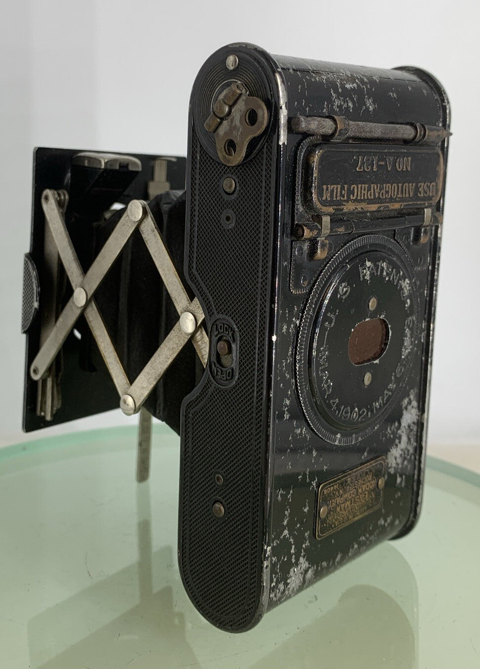 Vintage Eastman Kodak No A-127 FILM Vest Pocket Folding Camera TESTED  With Case4