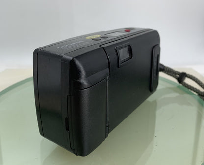 Olympus AF-1 TWIN BLACK POINT AND SHOOT FILM CAMERA 35MM 70MM LENS TESTED - 8344