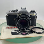 Pentax ME 35mm SLR Film camera + Pentax-M  50mm f2 LENS  - TESTED  9291