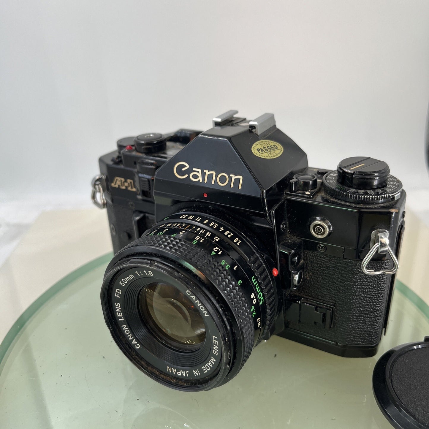 BEAUTIFUL Canon A-1 35mm SLR Camera Body+ FD 50mm f/1.8 FULLY WORKING #7448