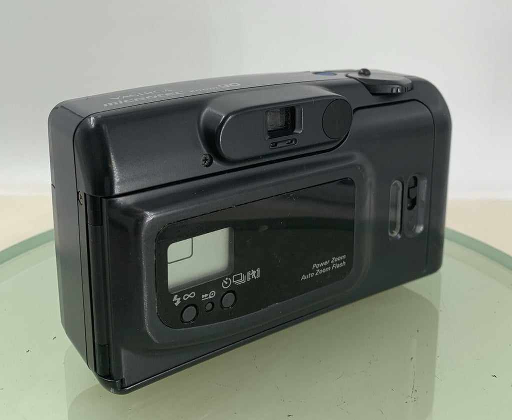 Yashica Microtec Zoom 90 35mm FILM POINT AND SHOOT CAMERA BLACK TESTED - 2454
