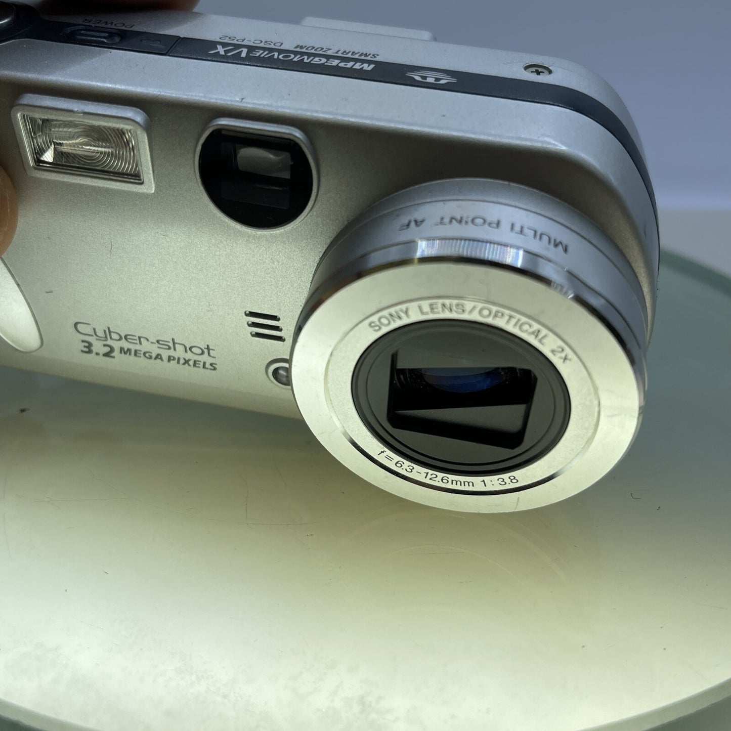 Sony Cybershot DSC-P52 3.2 MP Compact Digital Camera Silver LENS ERROR #232