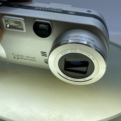 Sony Cybershot DSC-P52 3.2 MP Compact Digital Camera Silver LENS ERROR #232