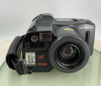 Olympus AZ-300 Superzoom 35mm Film Camera - GREY GOD CONDITION - TESTED - 9911
