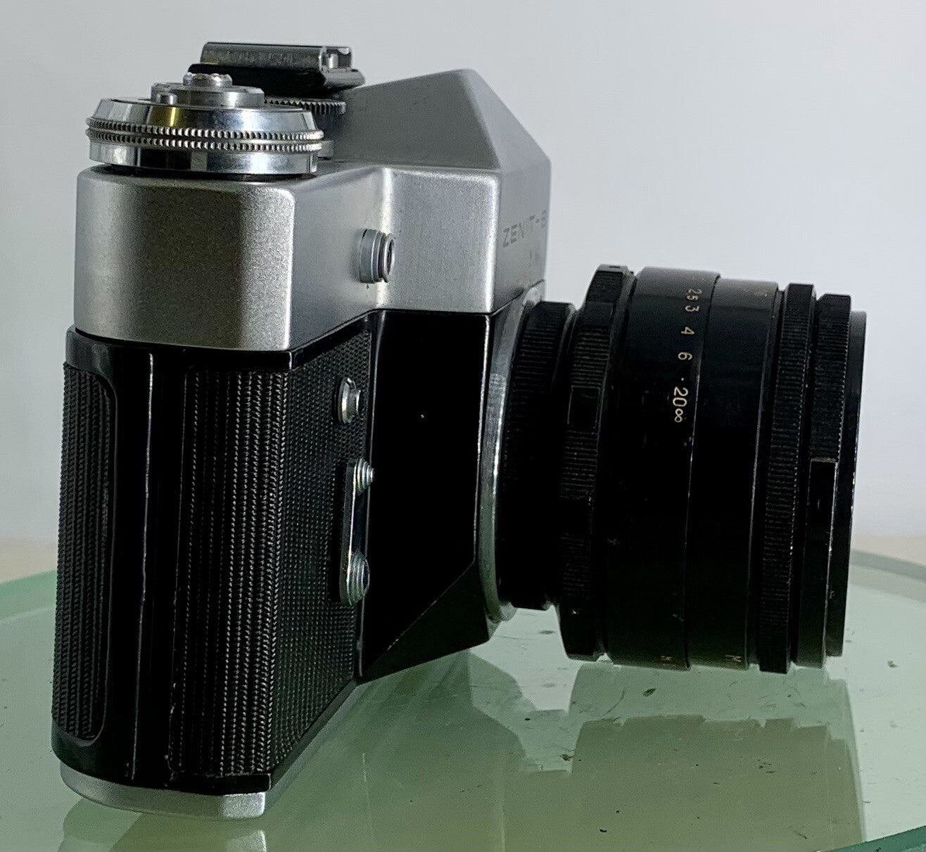 Vintage Zenit - B SLR Camera + HELIOS-44-2  2/58 Lens + SILVER + TESTED - 1732