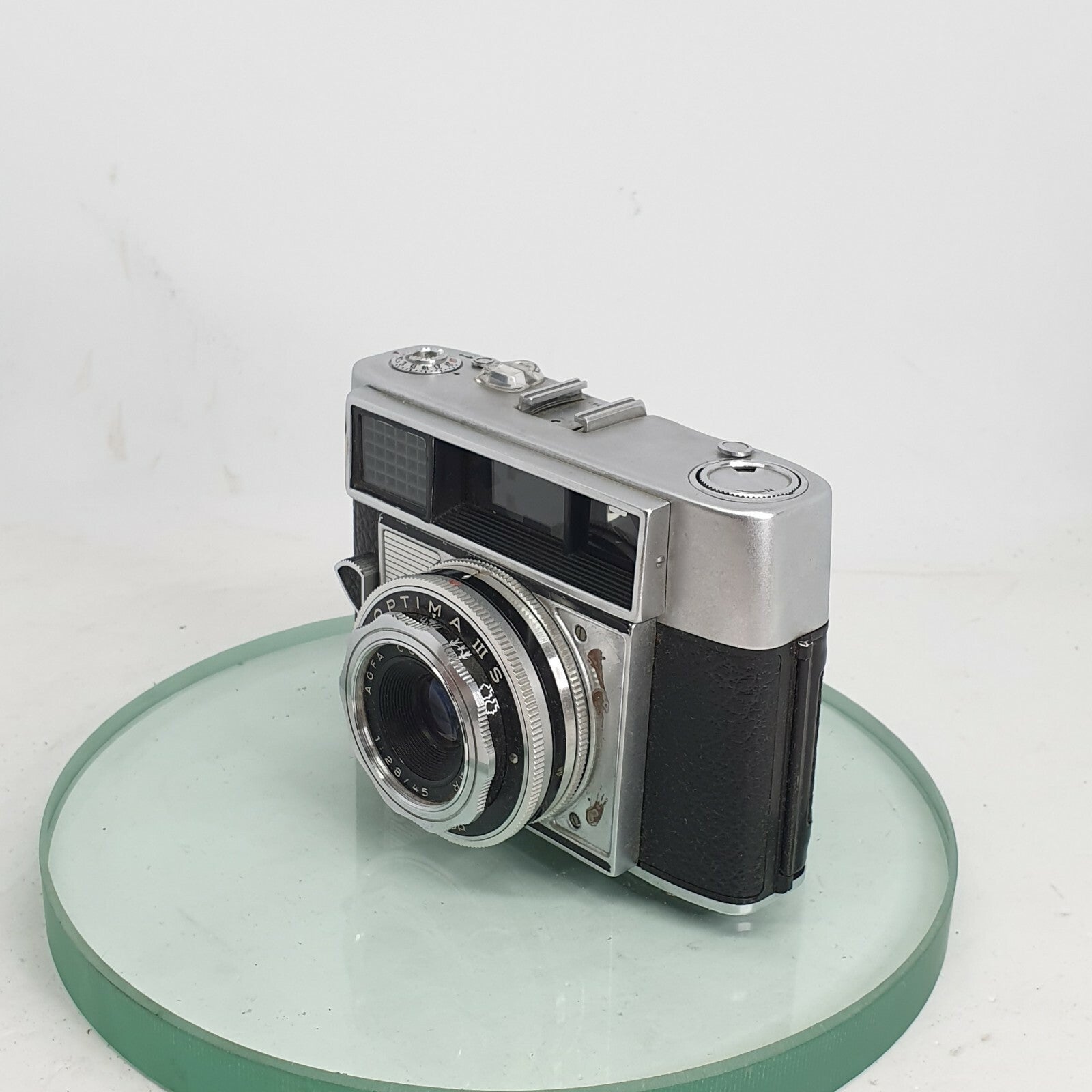 Viewfinder Camera Agfa Optima III S with Color-Apotar 1:2.8/45 ,Cased #2233