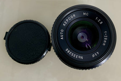 Contax Yashica fit KEPCOR 28mm 1:2.8 Mini-Wide Angle Lens Macro C/Y mount LZ #80