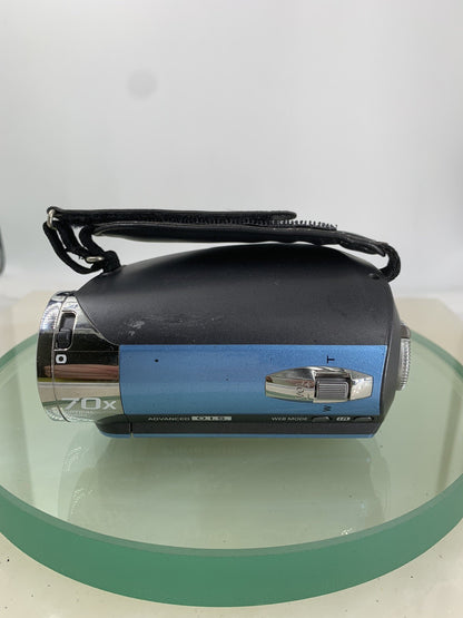 PANASONIC SDR-S26 SD DIGITAL VIDEO CAMERA RECORDER BLUE + CHARGER TESTED - 4906
