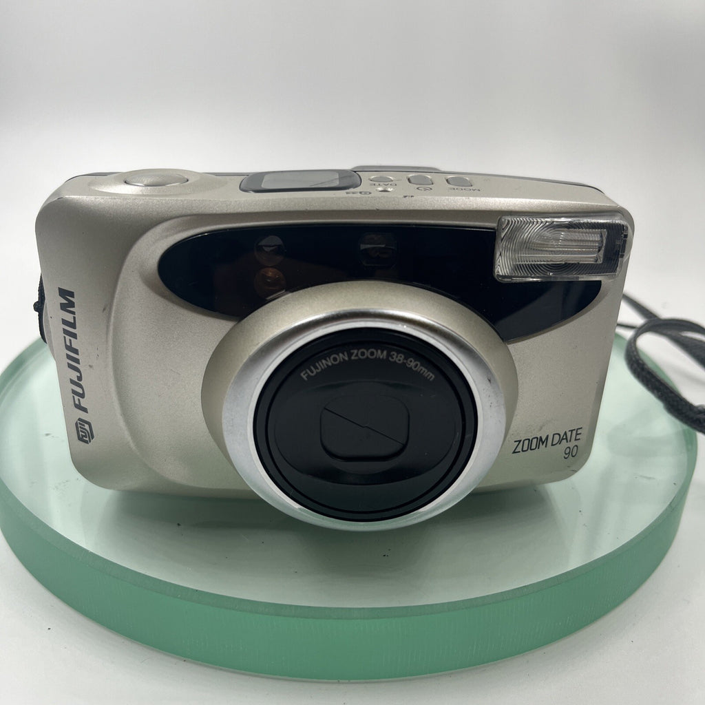Fujifilm Zoom Date 90 Point And Shoot 35mm Film Camera Silver#TESTED # VGC# 4461