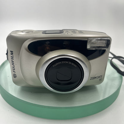 Fujifilm Zoom Date 90 Point And Shoot 35mm Film Camera Silver#TESTED # VGC# 4461