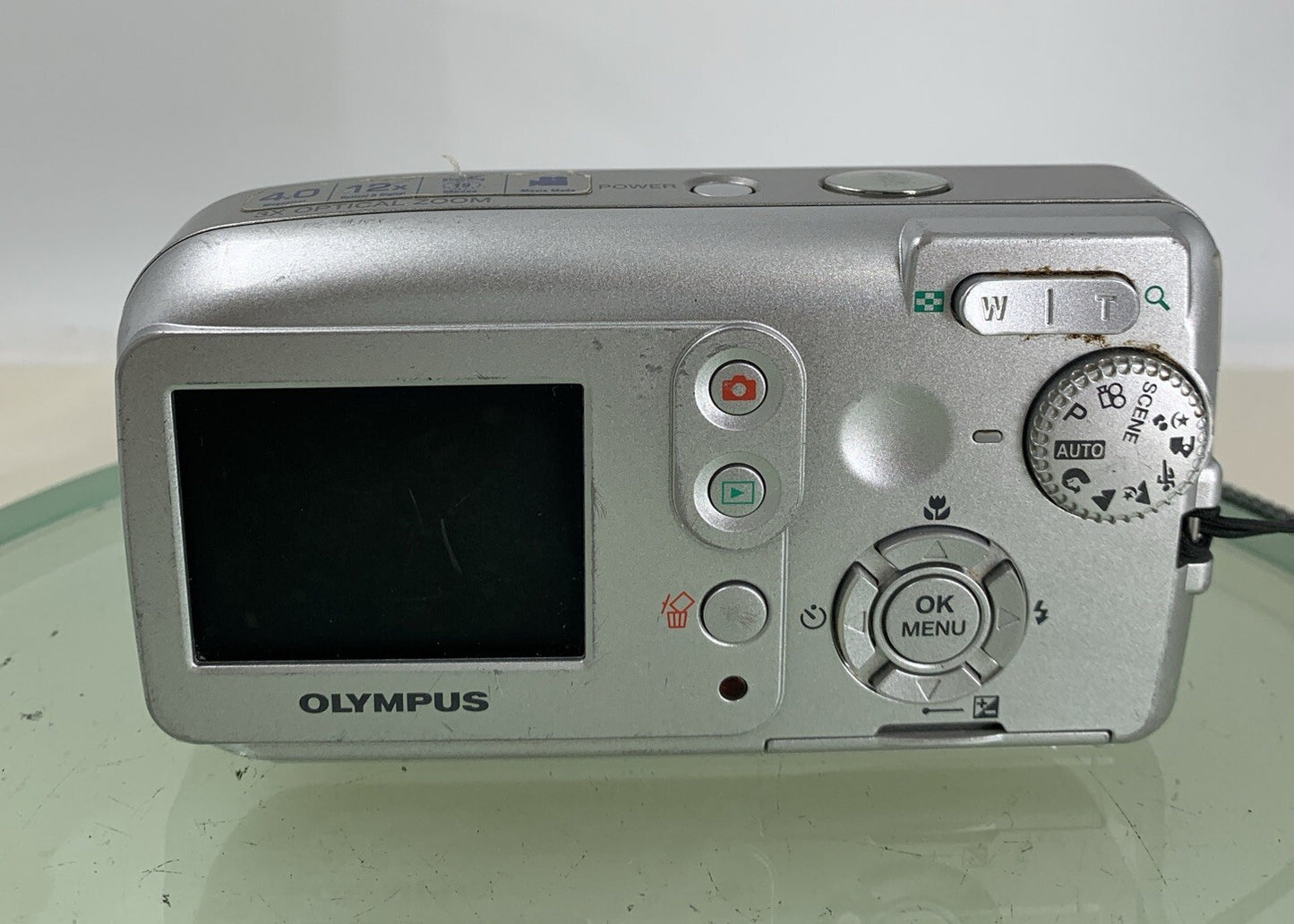 Olympus Digital Camera Camedia C-480 Zoom 4.0MP NO CARD SILVER TESTED - 4215