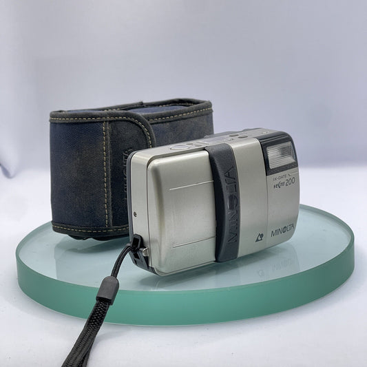 MINOLTA VECTIS 200 IX DATE CAMERA Vintage Film Camera 25mm-50mm & Case Tested7020