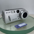 Sony Cyber-shot DSC-P52 3.2MP Digital Camera - Silver 16MB Memory Card #6770