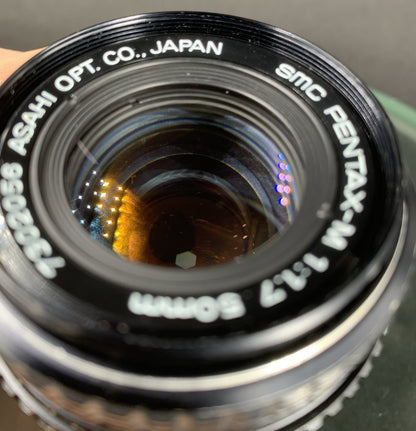 {SERVICED} SMC Pentax-M 50mm 1:1.7 Lens Mint & Working Great#00091