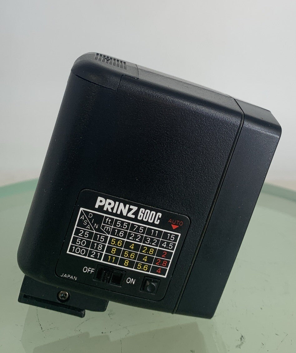 Prinz 600C Flash UNIT FOR CAMERA BLACK + BAG - GOOD CONDITION - TESTED - 1397
