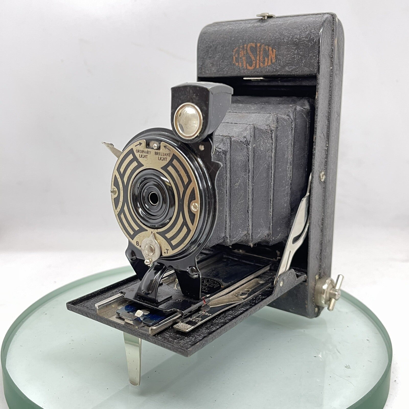 Art-Deco Houghton Butcher Ensign Pocket 20 folding camera - made in England  1081
