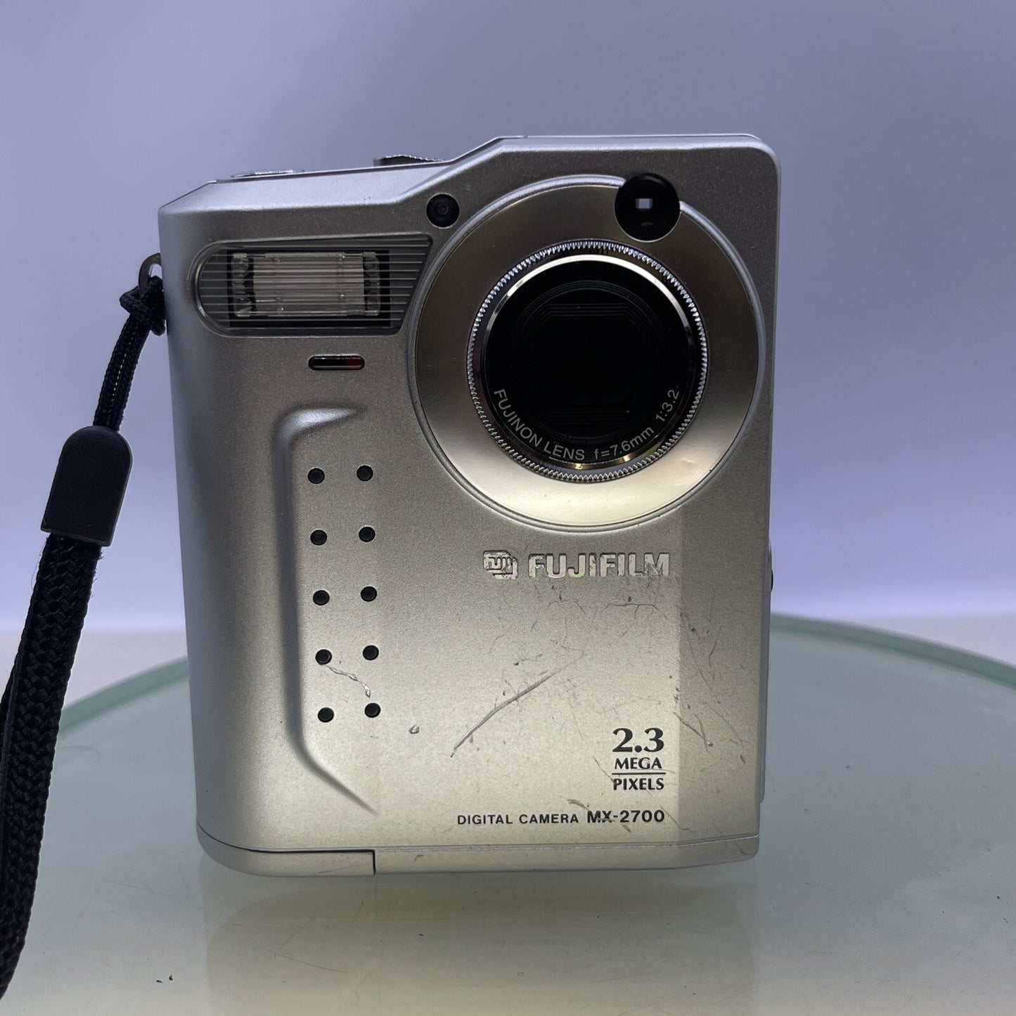 Fujifilm MX-2700 Zoom 2.3MP Compact Digital Camera Silver Tested NO BATTERY #1182