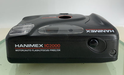 Hanimex IC2000 Pentax POINT AND SHOOT FILM CAMERA BLACK WITH COVER- TESTED- 2847