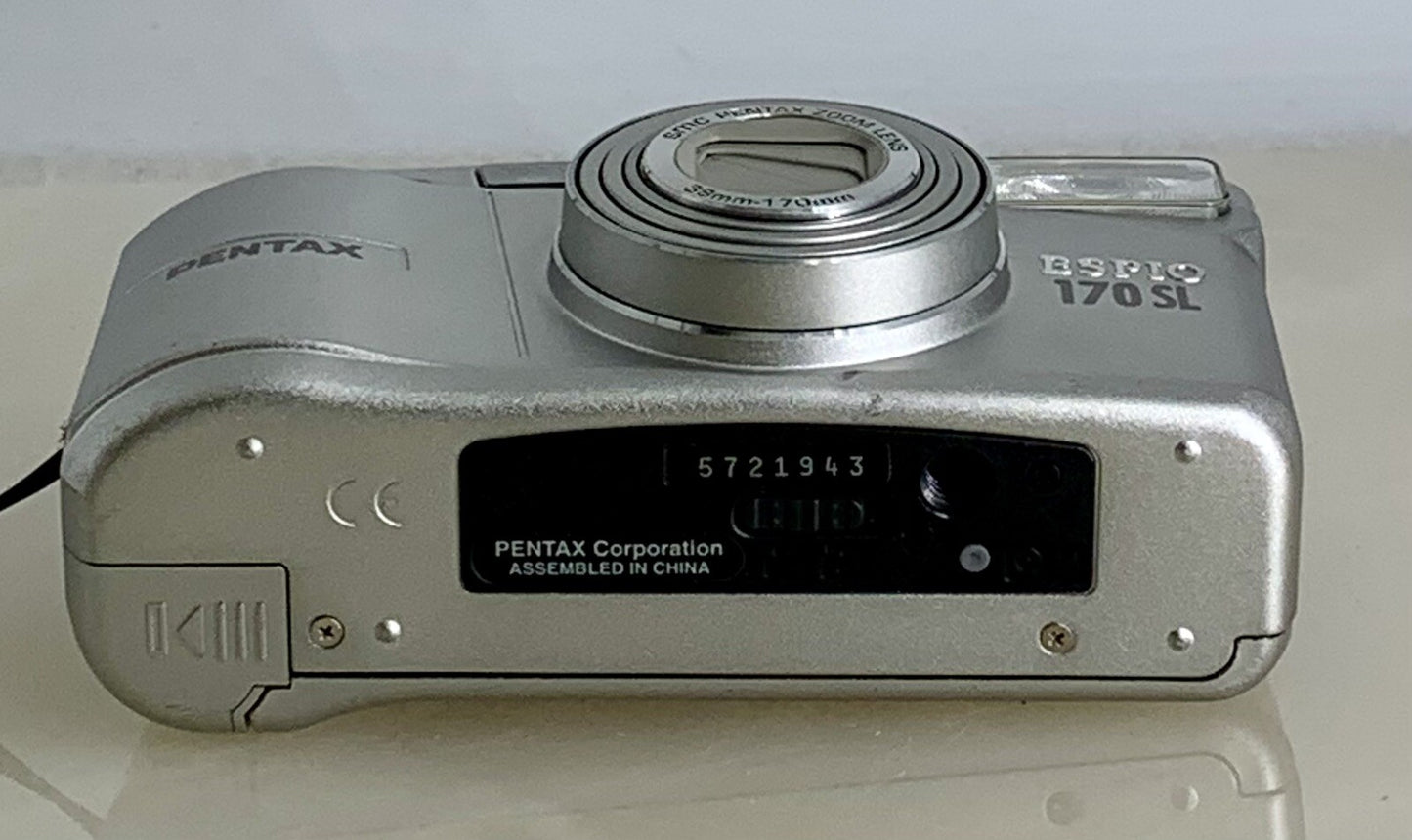 PENTAX ESPIO 170 SL 38MM - 170MM 35MM POINT AND SHOOT CAMERA+CASE+TESTED - 5597
