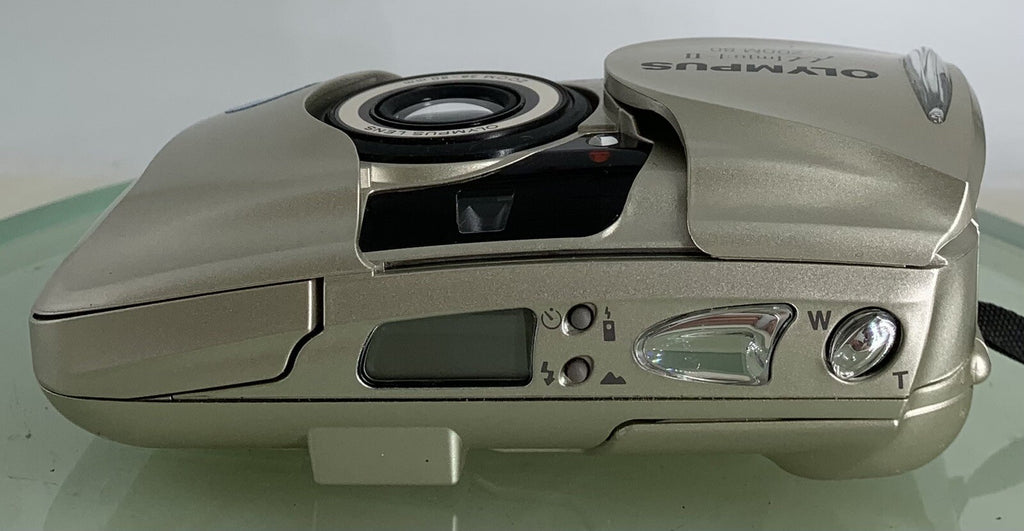 Olympus mju ii Zoom 80 35mm Ultra Compact Camera BEIGE All Weather  Working +TIN7