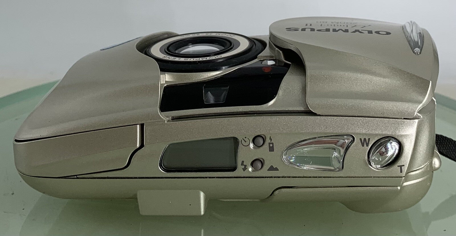 Olympus mju ii Zoom 80 35mm Ultra Compact Camera BEIGE All Weather  Working +TIN7