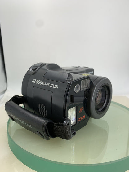 Olympus AZ-300 SUPERZOOM CAMERA BLACK POINT AND SHOOT FILM CAMERA TESTED - 902