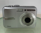 Samsung S860 8.1MP COMPACT DIGITAL CAMERA SILVER WITH COVER TESTED - 2231