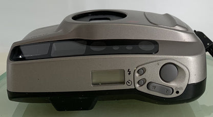 Minolta AF Riva zoom 70 POINT AND SHOOT FILM CAMERA GREY NOBATTERY-TESTED - 8436