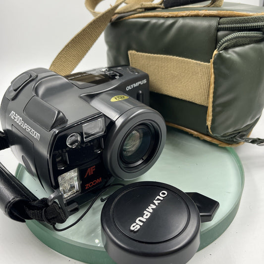 Olympus AZ-300 Superzoom Point And Shoot 35mm Compact Film Camera Working+++#5070