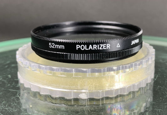 Vintage 52mm Polarizing Filter Camera Lens With PlasticCase CLEAN #1460