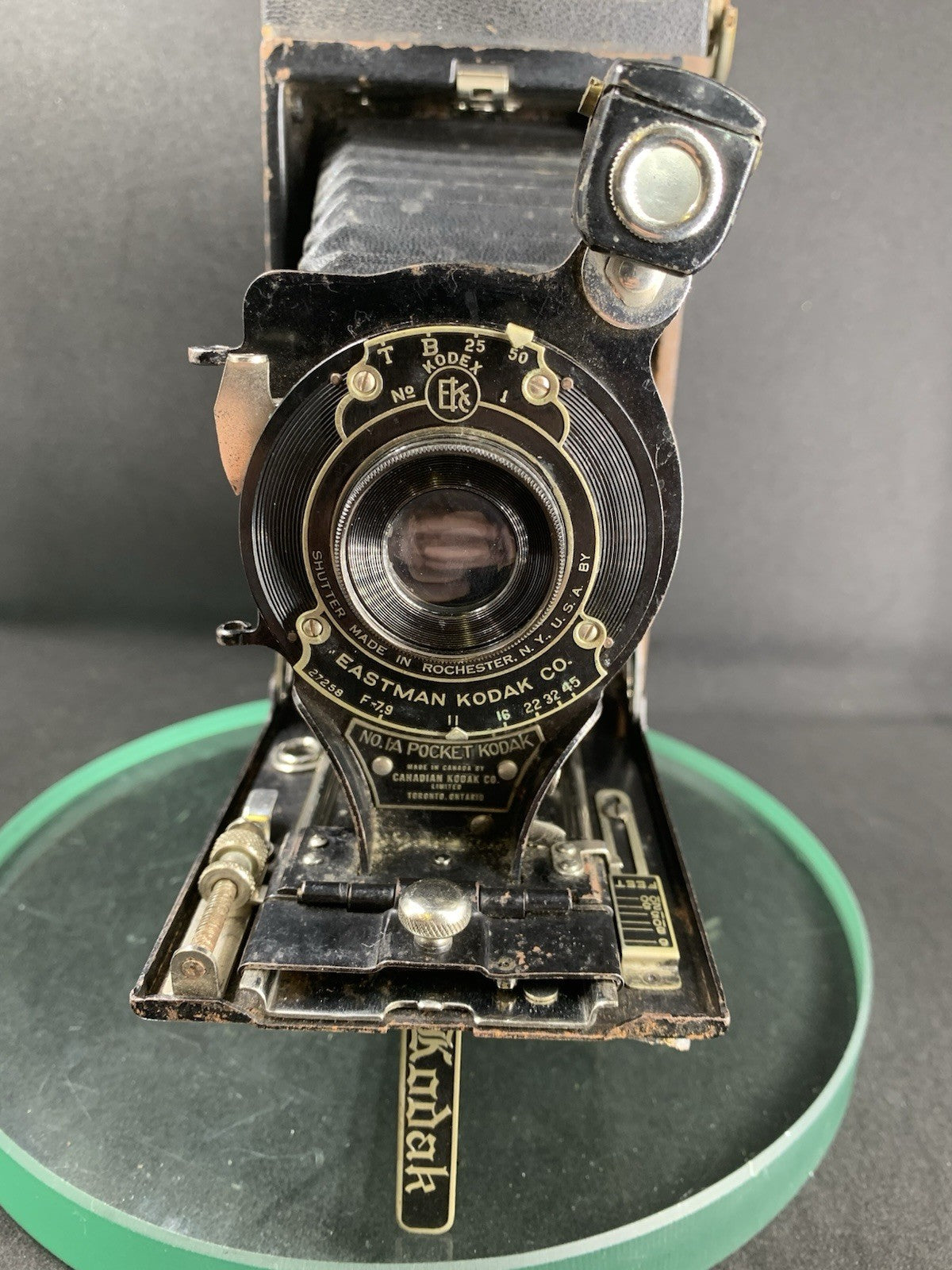 Vintage Kodak No.1A Pocket Folding Camera Use Kodak Film No.116+Case#3347