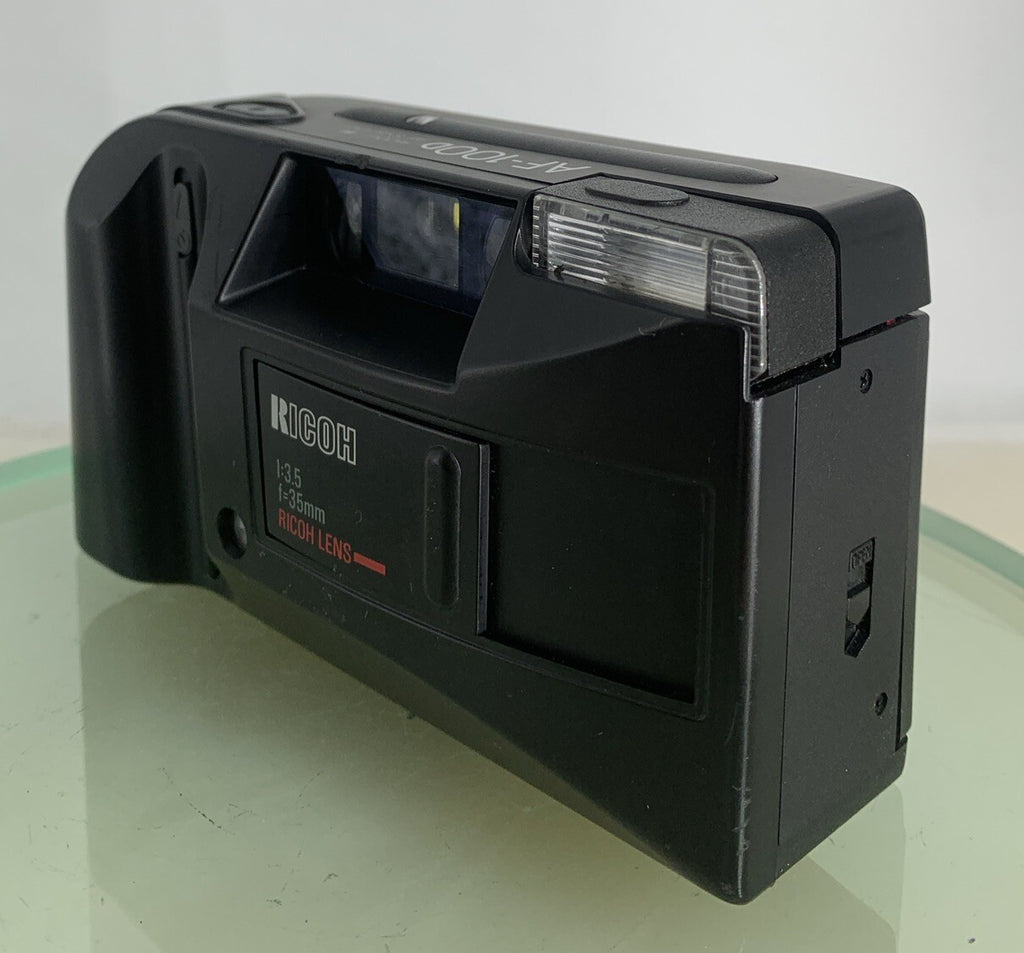 Ricoh AF100D 35mm Point and Shoot FILM COMPACT CAMERA BLACK TESTED - 7312