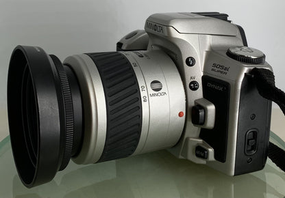 MINOLTA DYNAX 505si SUPER 35MM FILM SLR CAMERA & MINOLTA 28-80MM LENS+TESTED -117