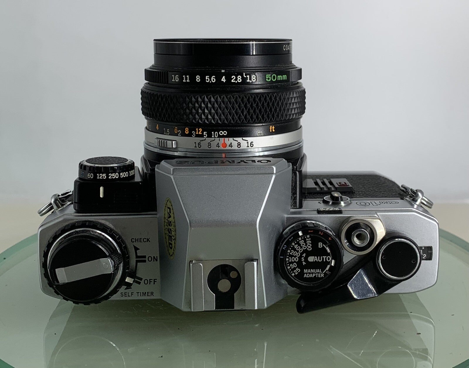 Olympus OM10 35mm Film SLR Manual Camera +Olympus 50/1.8 MC Zuiko Lens TESTED2956