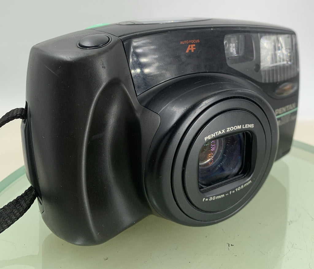 Pentax Zoom 105 SUPER BLACK POINT AND SHOOT FILM CAMERA TESTED - 7320