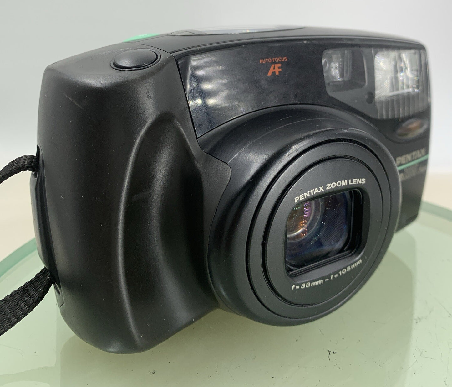 Pentax Zoom 105 SUPER BLACK POINT AND SHOOT FILM CAMERA TESTED - 7320