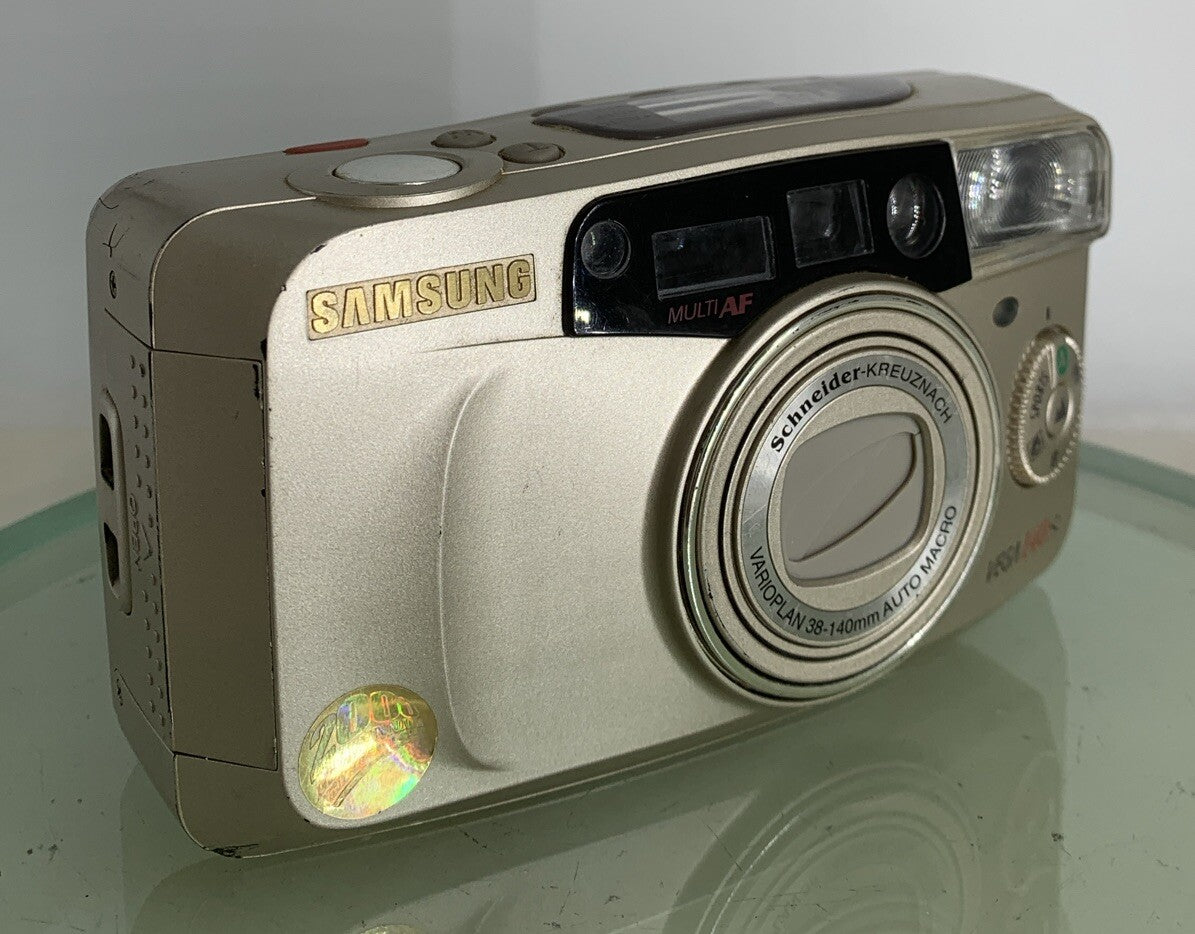 Samsung Vega 140S SILVER COMPACT POINT AND SHOOT FILM CAMERA TESTED - 7320