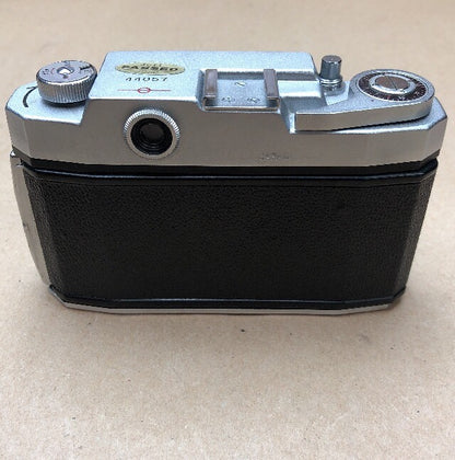 OSHIRO SPINNY 1956 JAPAN  SLR 35MM RARE VINTAGE CAMERA +CASE NEAR MINT CONDITION4